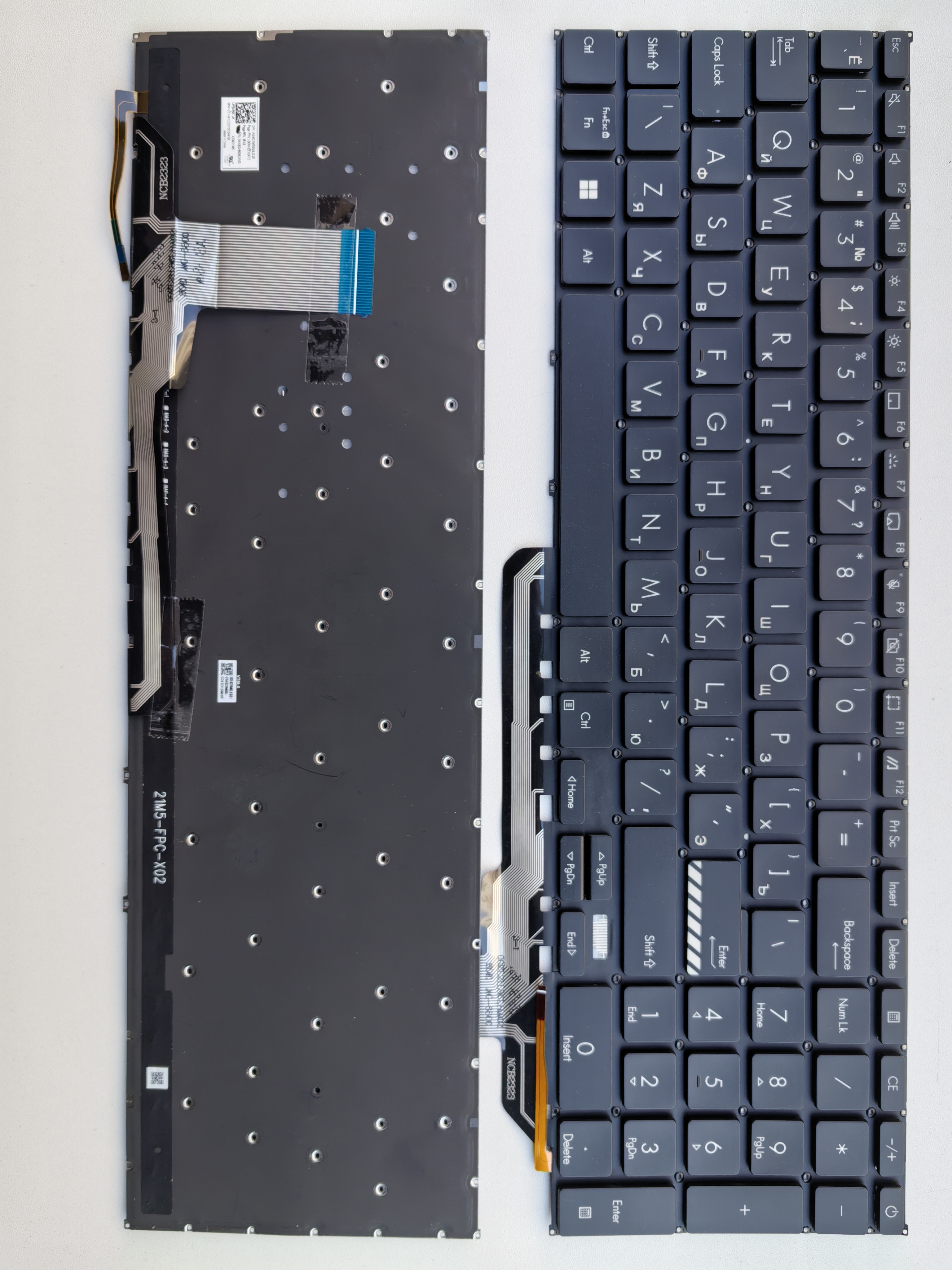 Picture of New Replacement Laptop Keyboard For ASUS X1702/X1703ZA BLACK Backlit RU Layout